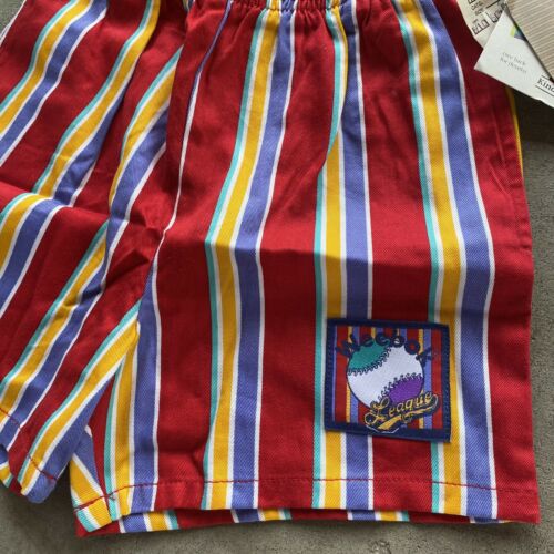 Vintage 90s Nwt Colorful Striped Weebok Shorts Size 6