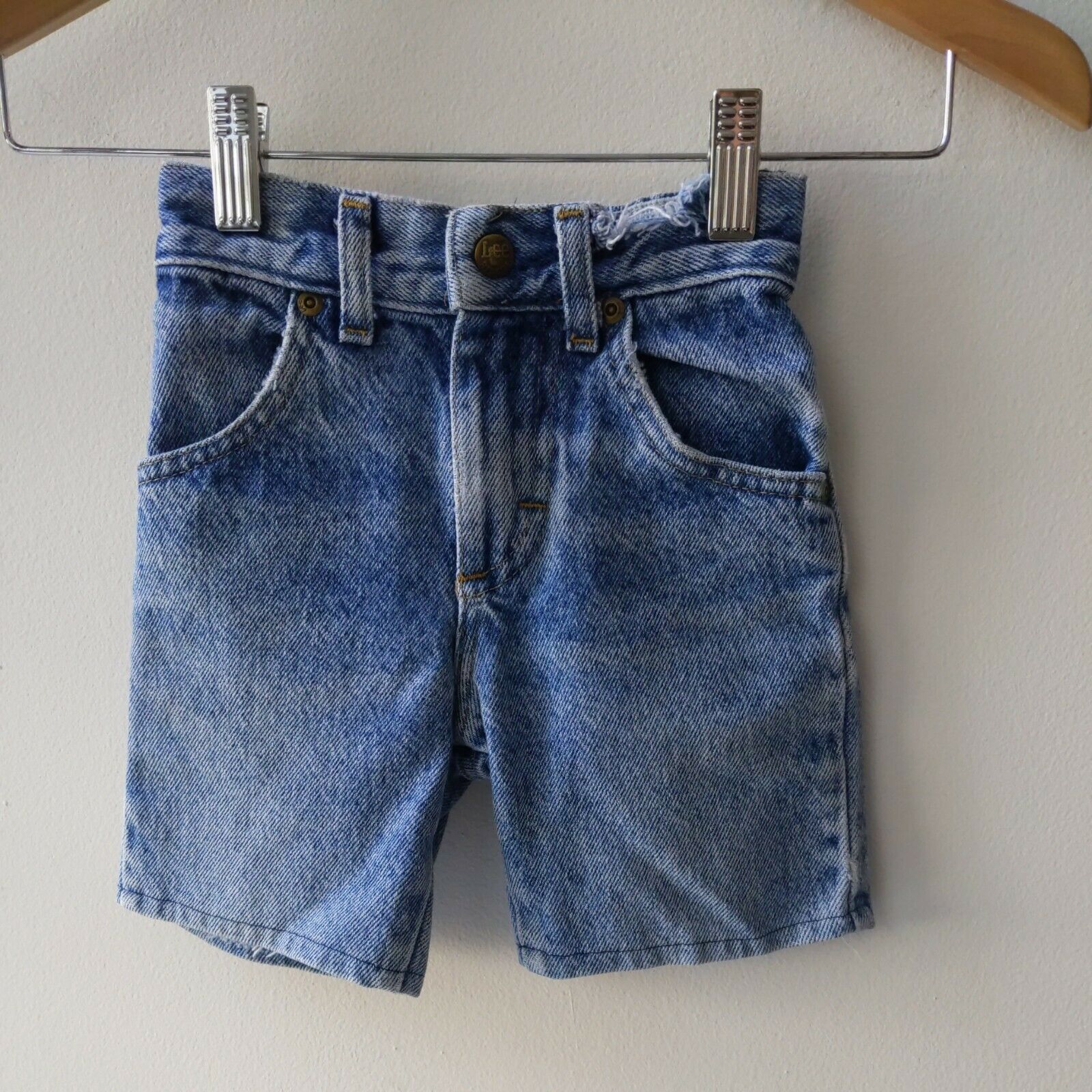 Vintage Children's Lee Denim Cut Off Jean Shorts Size 4 Slim